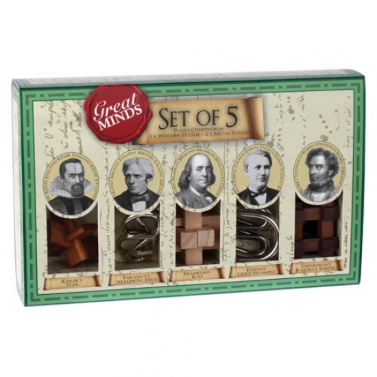 Great Minds Puzzle Set of 5