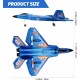 Τηλεκατευθυνόμενο μαχητικό F22 RC Jet 2.4GHz blue