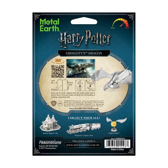 Ηarry Potter Gringott΄s Dragon Metal Earth 3d puzzle