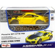Maisto 1:24 Porche 911 Yellow W Carbon Hood 39523 assembly line