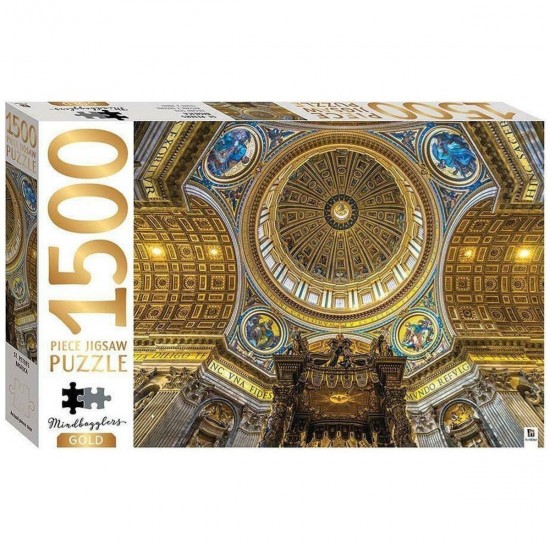 Παζλ Hinkler Mindbogglers Gold: St. Peter's Basilica (1500 Κομμάτια)