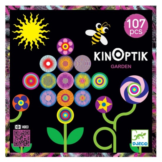 Djeco Μαγνητικό παζλ με εφέ κίνησης 'Kinoptik - Κήπος' 107 τεμ,