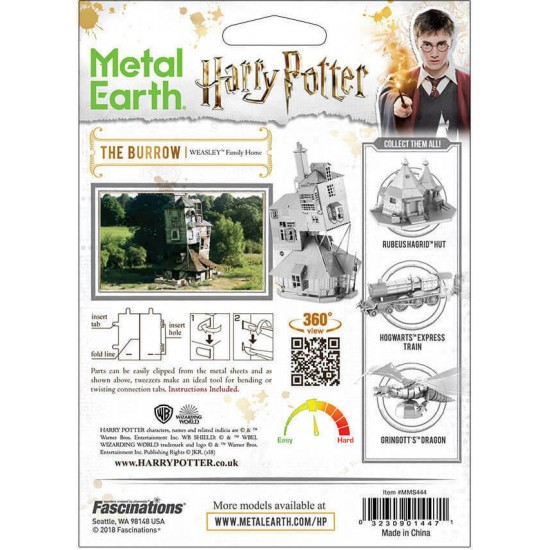Fascinations Μεταλλική Φιγούρα Μοντελισμού Harry Potter: The Burrow Model Kit