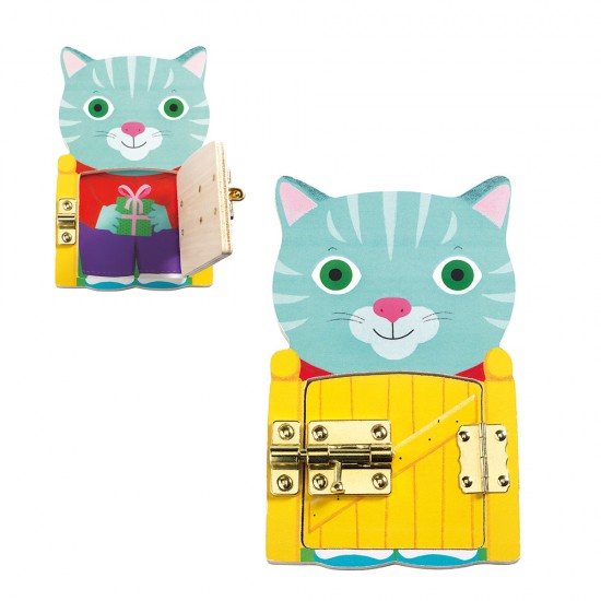 Djeco Eκπαιδ. παιχνίδι 'Μαθαίνω να ανοιγοκλείνω κλειδαριές Ζωάκια'