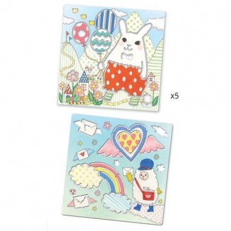 Djeco Στένσιλ 'Χαριτωμένα ζωάκια'