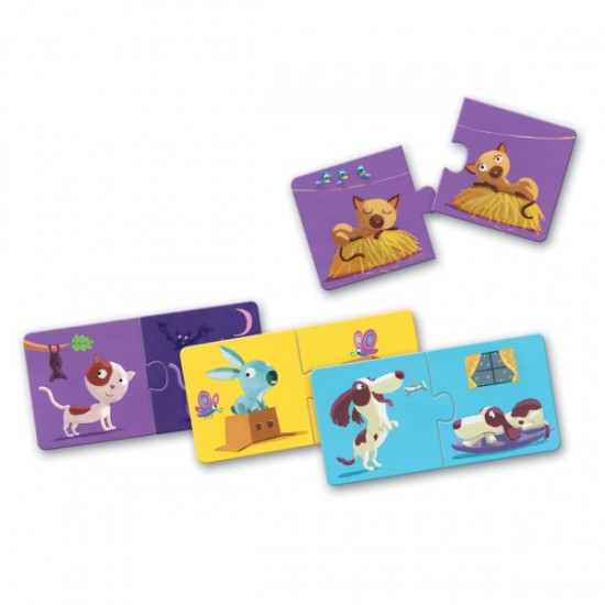 Djeco 10 Παζλ Duo 'Τα αντίθετα' ΠΡΟΣΧΟΛΙΚΑ ΠΑΙΧΝΙΔΙΑ