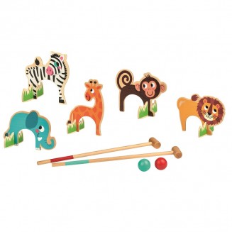 Wooden croquet game Moses