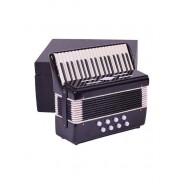 Μεταλλικό διακοσμητικό - Ακορντεόν Μάυρο με κουτί 8.5cm
