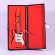 Διακοσμητικό Μουσικό Όργανο Ηλεκτρική Κιθάρα με κουτί 16 εκ.