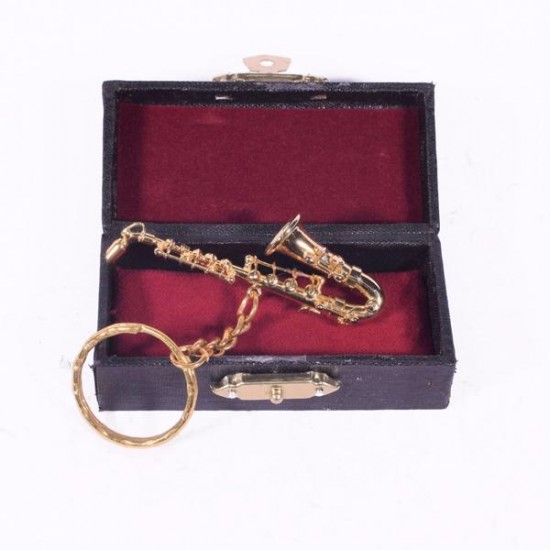 Vintage διακοσμητικό - Μπρελόκ Σαξόφωνο 6 cm