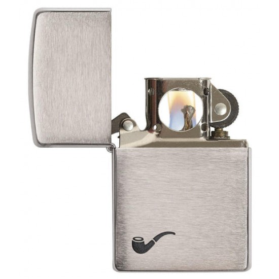ZIPPO Αναπτήρας  Pipe Brushed Chrome