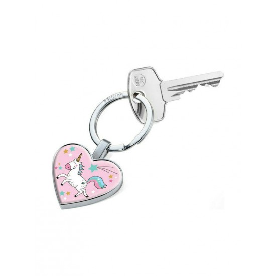 TROIKA Μπρελόκ Καρδιά Μονοκερος  - KYR22-A