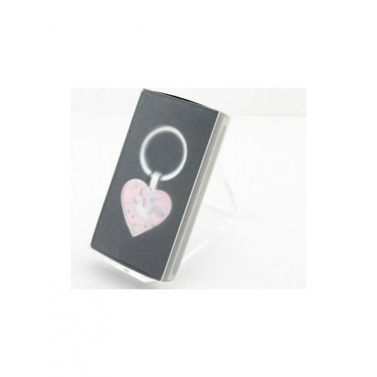 TROIKA Μπρελόκ Καρδιά Μονοκερος  - KYR22-A