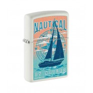 Zippo 46150 Buck Wear Nautical By Nature Steel Λευκό