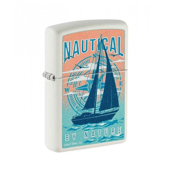 Zippo 46150 Buck Wear Nautical By Nature Steel Λευκό