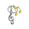 Μπρελόκ Κλειδιών Metalmorphose mtm992-01 Music Sol Key