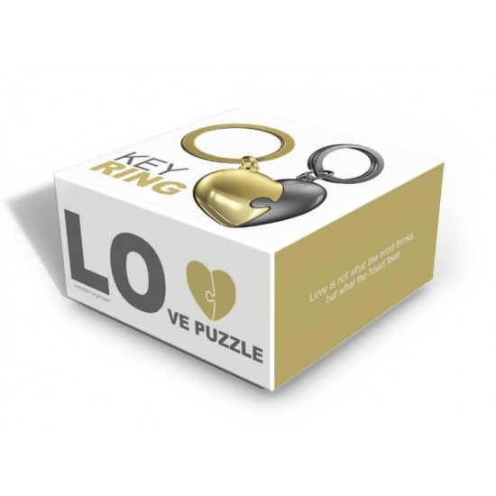Μεταλλικό Μπρελόκ Puzzle Heart Metal mtm116-01
