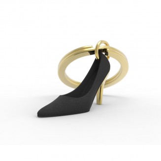 Μπρελόκ κλειδιών Metalmorphose MTM977-01 High Heel Μαύρο Χρυσό