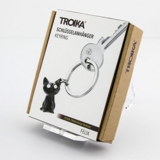 Troika Μπρελόκ Felix Μεταλλικό KR16-22/BK