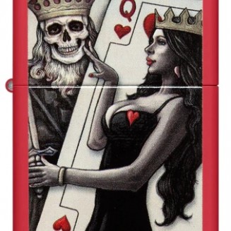 Ζippo Αναπτήρας Skull King Queen Beauty