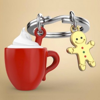 Μπρελόκ Metalmorphose MTM152-01- Chocolate milk cup with ginger bread