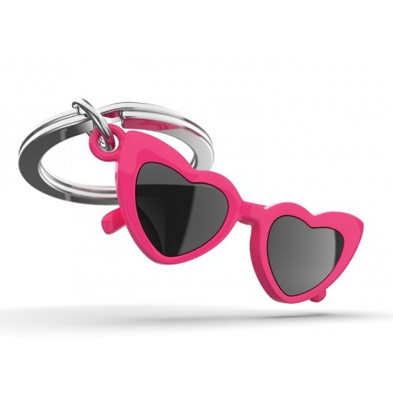 Μπρελόκ Κλειδιών Metalmorphose mtm334-01-Love Glasses Key Ring