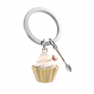 Metalmorphose Μπρελόκ Μεταλλικό Χρυσό mtm325-02 capcake