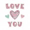 Love You DOTZ Diamond Painting Artwork Kit - 15x15cm DBX.001