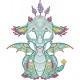 Ariel the Baby Dragon Diamond Dotz Mosaics