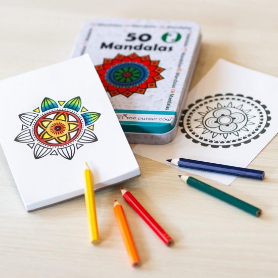 Purple Cow Επιτραπέζιο 50 Καρτών 'Mandalas'