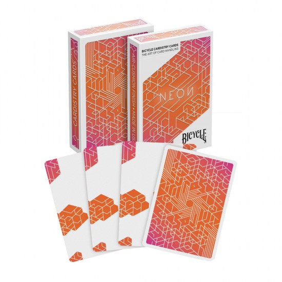 Bicycle Neon Orange Bump Τράπουλα