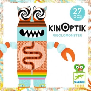 Djeco Μαγνητικό παζλ με εφέ κίνησης 'Kinoptik - Τερατάκια'