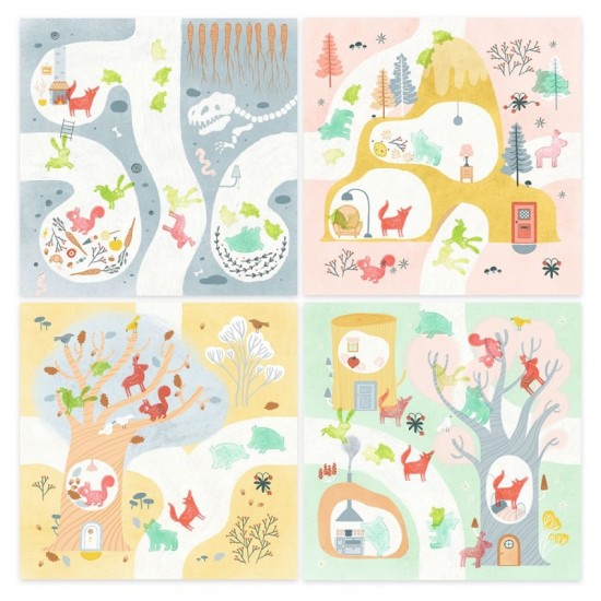 Djeco Ζωγραφική με στάμπες 'Ζωάκια'