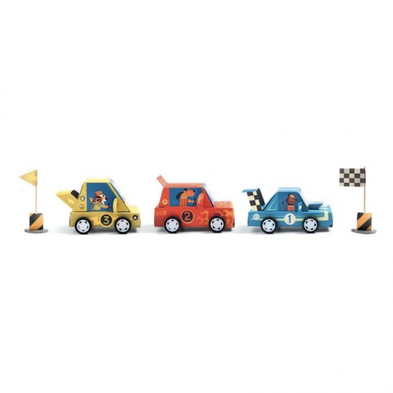 Djeco DIY Φτιάχνω 'Αγώνες αυτοκινήτων Grand Prix'