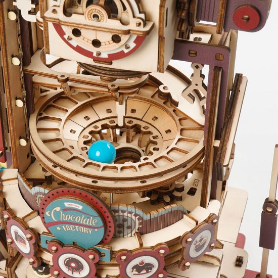 ROKR Chocolate Factory Marble Run 3D Ξύλινο Puzzle LGA02