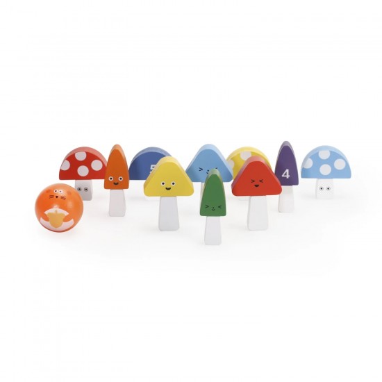Kikkerland Παιχνίδι Bowling Mini Mushroom Bowling Kikkerland Παιχνίδι Bowling Mini Mushroom Bowling