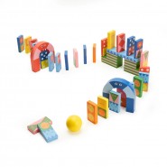 Kidoki Topple Twist Dominoes Kikkerland
