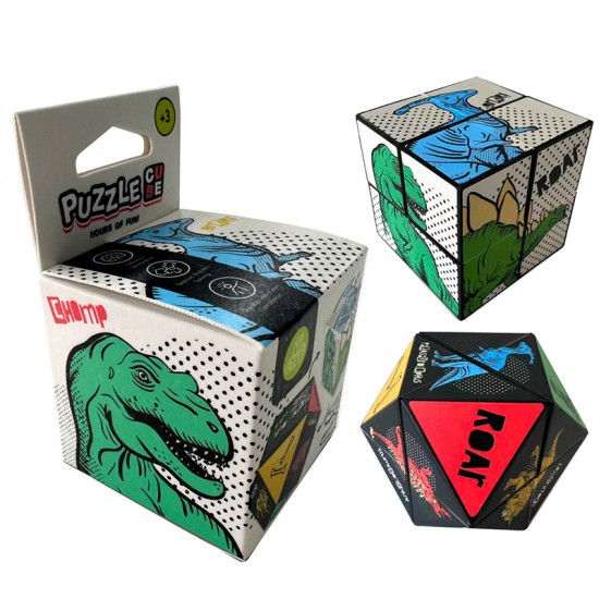 Κύβος Antistress Puckator Puzzle Dinosaurs