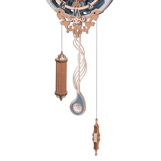 ROKR Romantic Note Wall Clock Mechanical Gear 3D Ξύλινο Παζλ LC701 ΔΗΜΙΟΥΡΓΙΚΗ ΑΠΑΣΧΟΛΗΣΗ