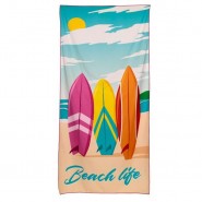 Πετσέτα Θαλάσσης Surf Microfibre 180cmX 85cm Puckator