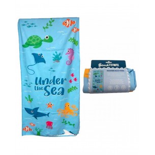 Πετσέτα Θαλάσσης Under the Sea Splosh Sealife Microfibre Puckator 180x85cm