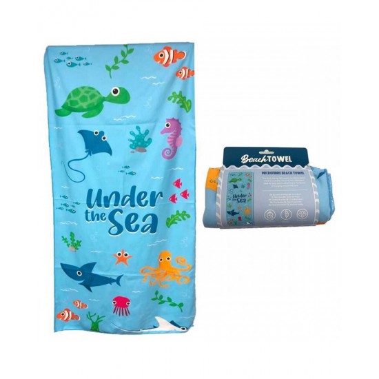 Πετσέτα Θαλάσσης Under the Sea Splosh Sealife Microfibre Puckator 180x85cm