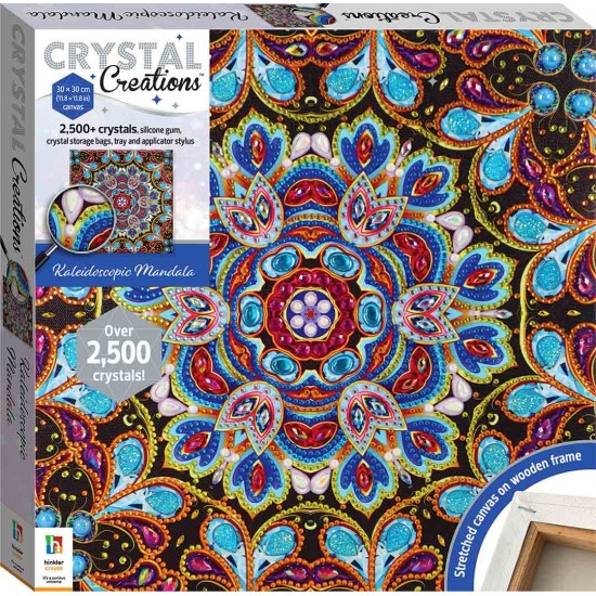 Crystal Creations Canvas: Kaleidoscopic Mandala 2500crystals 310x310x35mm ΔΗΜΙΟΥΡΓΙΚΗ ΑΠΑΣΧΟΛΗΣΗ