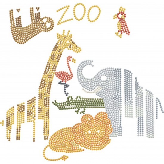 DBX.025 Dotz Box Dotz at the Zoo 28cm X 28cm 2284dotz