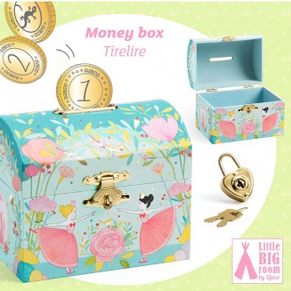 Djeco Ξύλινος κουμπαράς με κλειδαριά 