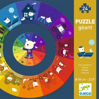 Παιδικό Puzzle Giant Colors 24pcs 07017 Djeco