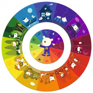 Παιδικό Puzzle Giant Colors 24pcs 07017 Djeco