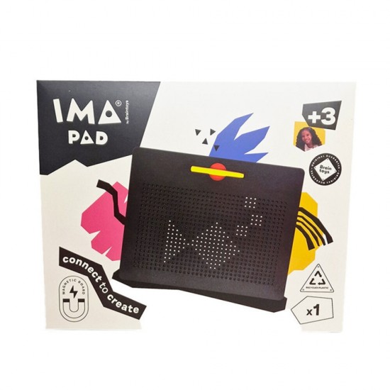 Imanix Μαγνητικό Παιχνίδι Δημιουργίας Μαύρο Imapad 31x25εκ.