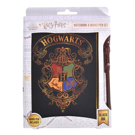 Harry Potter Notebook & Pen Set – Colourful Crest