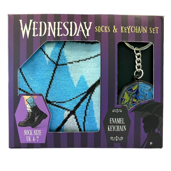 Wednesday Σετ Κάλτσα και Μπρελόκ Κλειδιών
